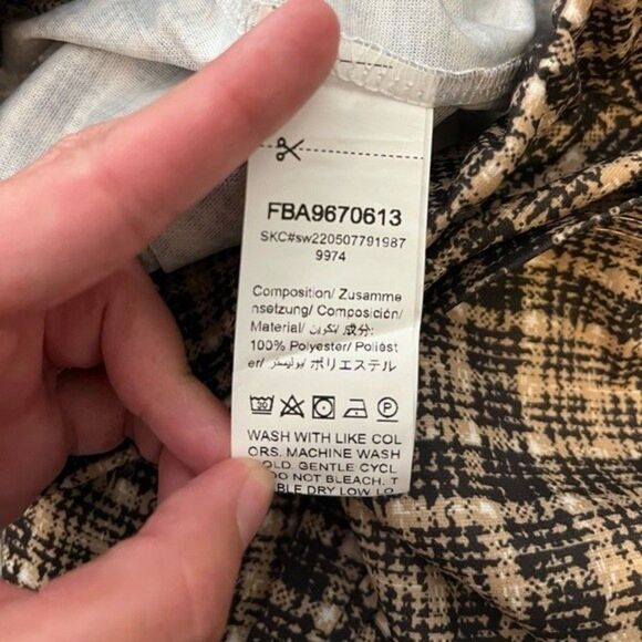 SHEIN Black and Tan Pull On Skinny Pants Size XS NWT - Picture 6 of 6